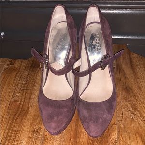 Michael Kors purple heels